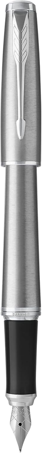 Parker Urban Fountain Pen | Metro Metallic | Medium Nib with Blue Ink | Gift Box | Gift Box