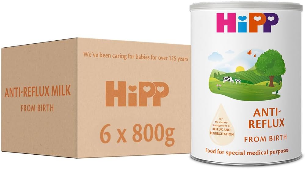 Hipp Anti Reflux Baby Milk Powder Formula, from Birth, 800g (Pack of 6)