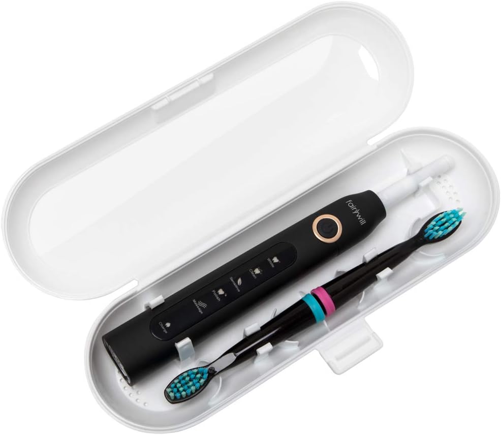 Nincha Plastic Electric Toothbrush Travel Case for Fairywill/TEETHEORY/Seago/Dnsly Series Sonic Electric Toothbrush, White