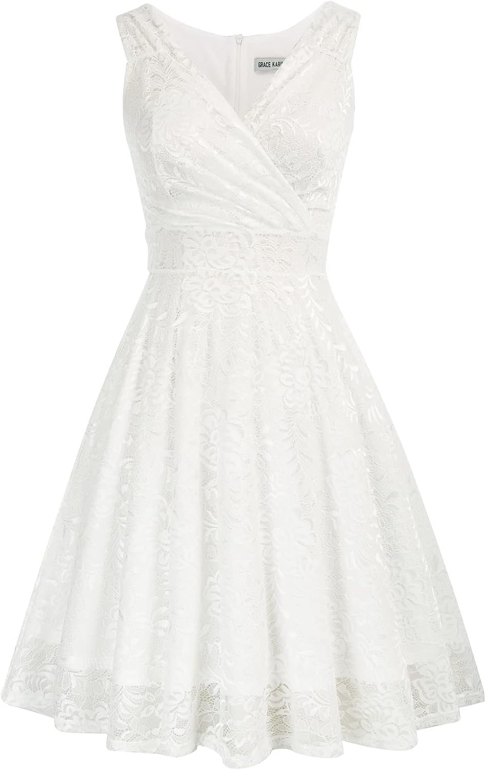 GRACE KARIN Elegant A-line Lace Dresses for Women UK Wedding Guest Cocktail