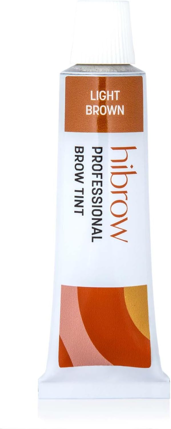 Hi Brow Professional Tint 15ml - Light Brown - Semi-Permanent Eyebrow Dye - Salon Quality Eye Brow Tinting