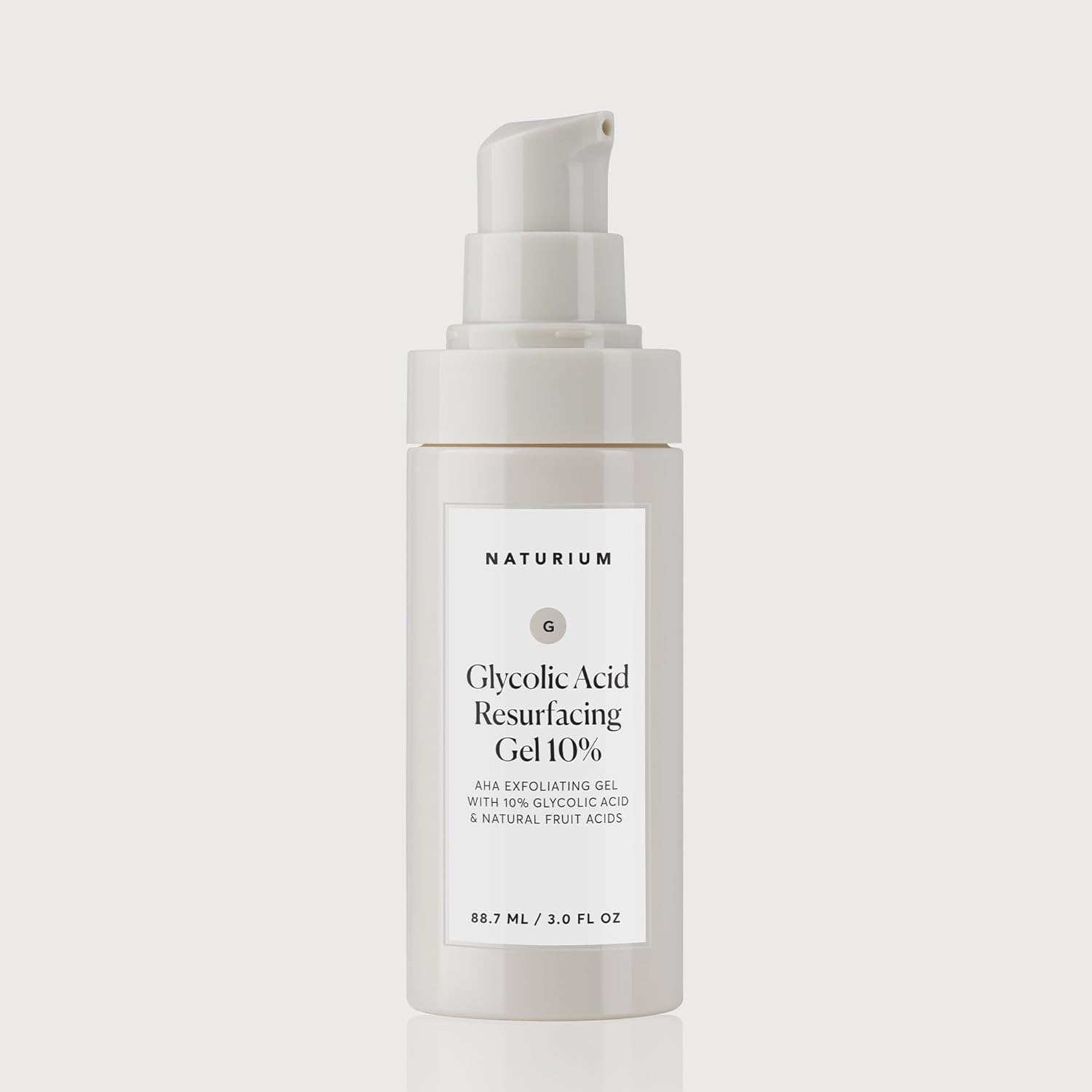Naturium Glycolic Acid Resurfacing Gel 10%, AHA Exfoliating Gel with Natural Fruit Acids | 3.0 FL OZ / 88.7 ML