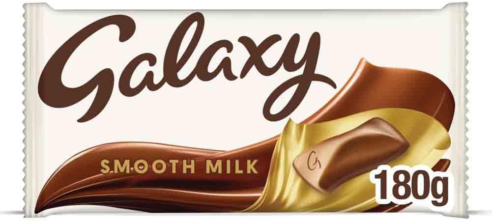 Galaxy Smooth Milk Chocolate Bar, Chocolate Gift, Sharing Bar, 180g