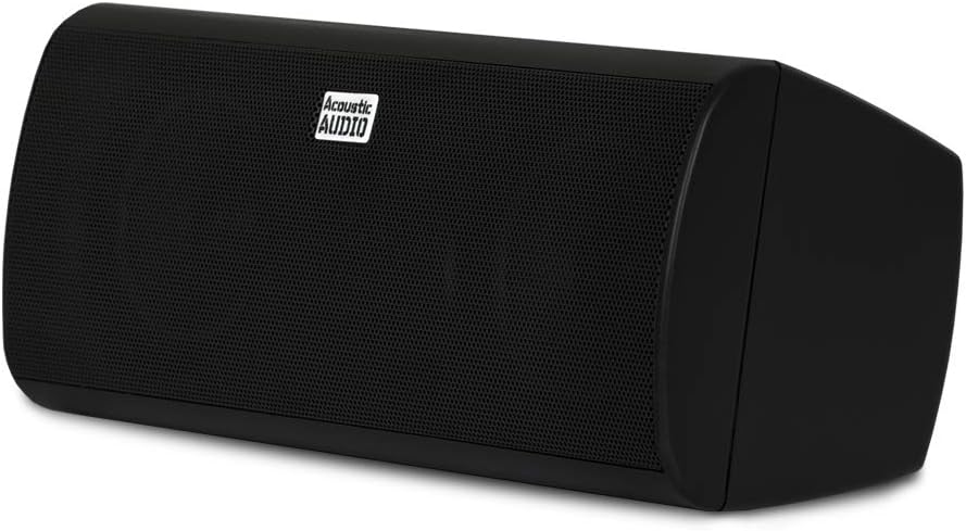 Acoustic Audio by Goldwood Acoustic Audio AA35CB Indoor Center 3 Way Speaker 400 Watts Black Bookshelf, 3-Inch