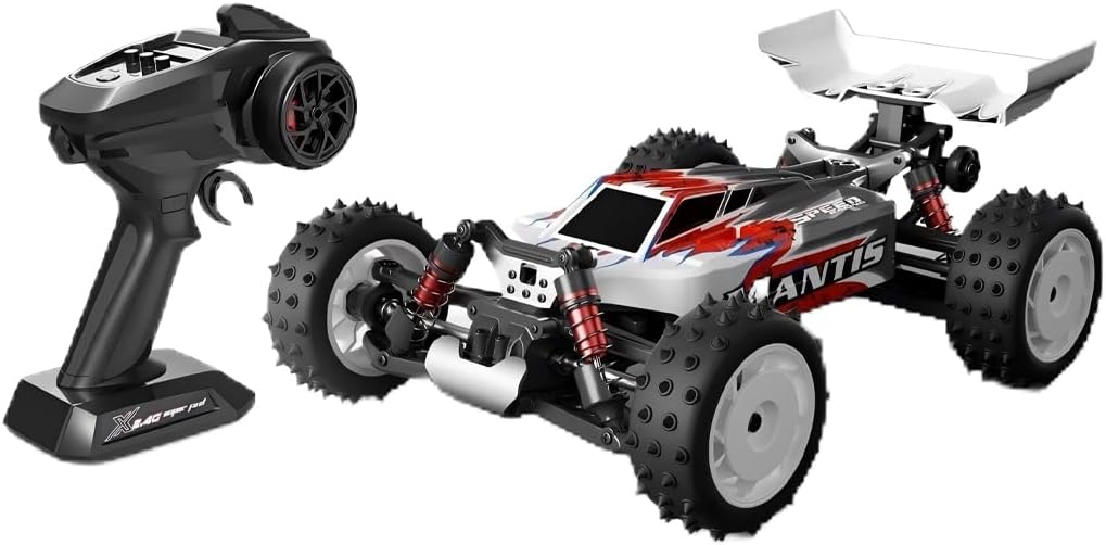 TENIREALX 1:18 4WD RC Drift Car for Adults – 50KM/H High-Speed Off-Road Buggy Brushed High Speed Motor Remote Control Climbing Car Shock-Absorbing Tires for Racing Enthusiasts