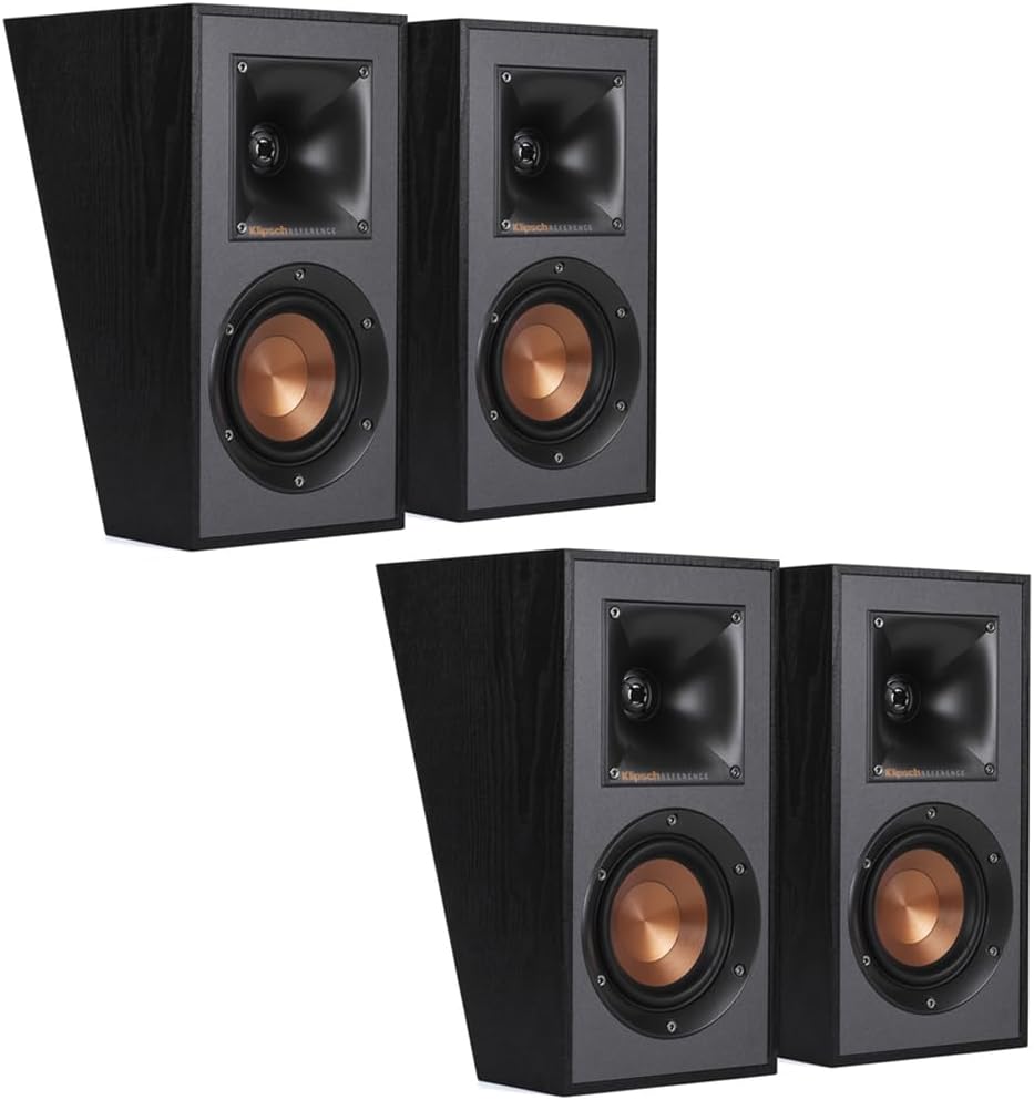 Klipsch Reference R-41SA Dolby Atmos High Performance Surround Speaker Set with Speaker (2 Pairs, 4 Speakers)