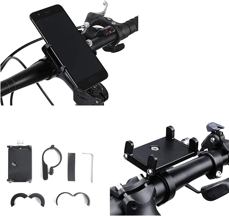 K-S-Trade Bike Phone Holder For Xiaomi QIN 2 Pro Mobile Phone Holder For Bike Compatible With Xiaomi QIN 2 Pro Holder Handlebar Bike Mount Motorcycle Fastening Cellphone Mobile Phone Black (1x)