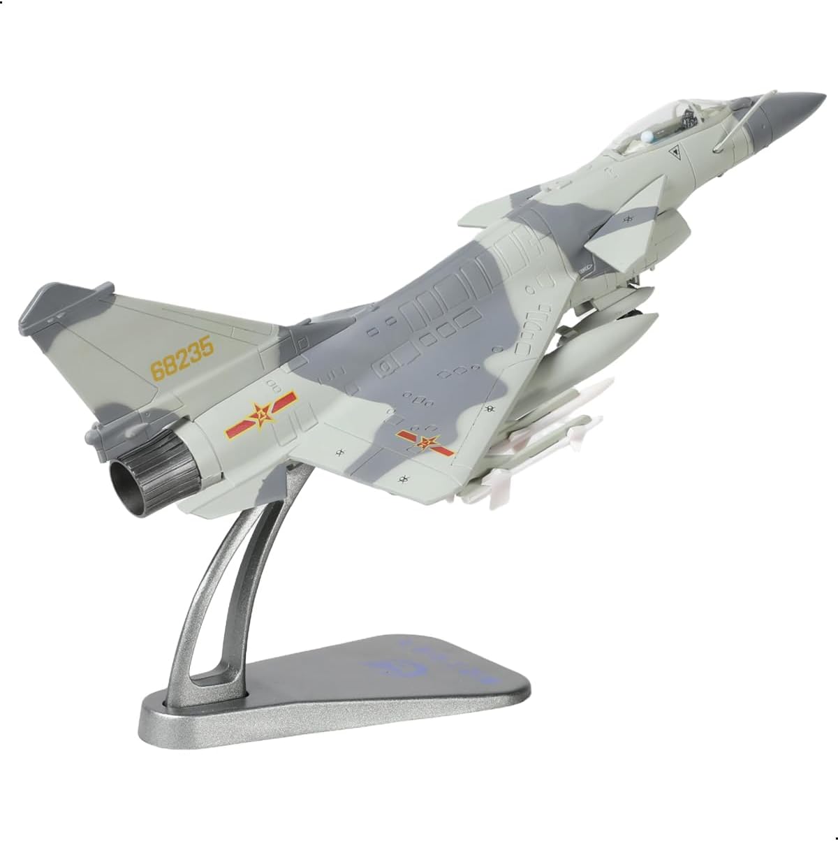 NUOTIE 1/72 J10 Vigorous Dragon Fighter Jet Model Military Aircraft Diecast Metal Model Kit Adult Airplane Model with Stand for Military Enthusiasts Collections or Gift