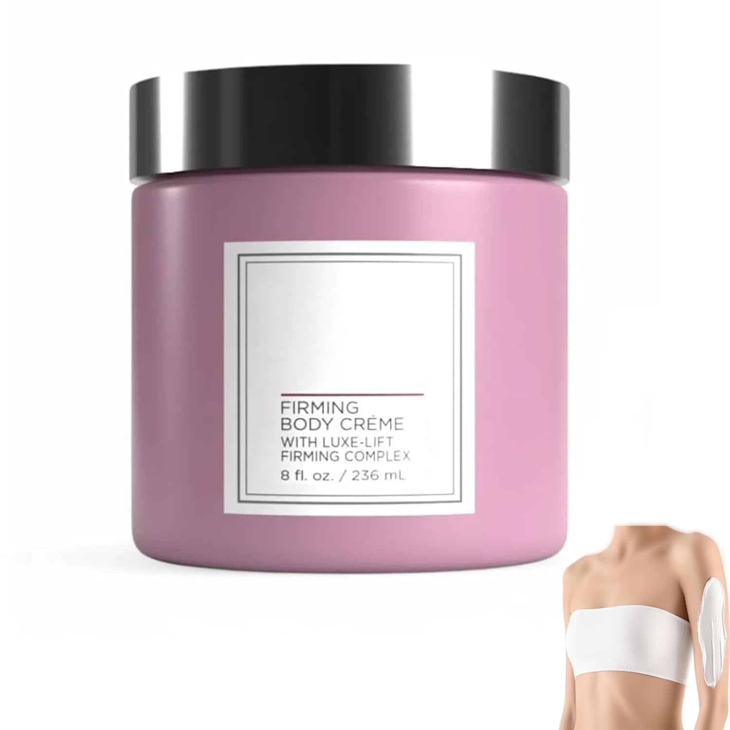 Champagne Lift Body Creme, Champagne Lift Hydrating Firming Body Cream for Crepey Skin, Targets Dry & Sagging Skin on Arms, Legs | Powered by Pink Pepperslim & Luxe-Lift Firming Complex - 8 oz.