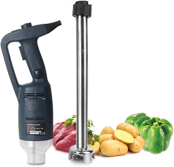 Variable Speed Heavy Duty Electric Stick Blender - 500W Commercial Immersion Blender with 500mm Stick - Hand Blender