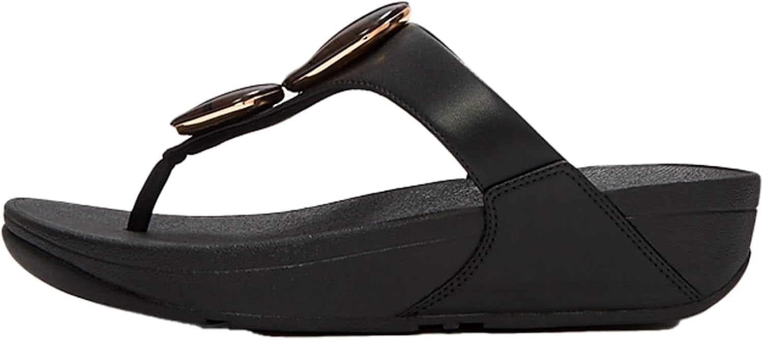 FitFlop Women's Lulu Marbled-Stone Toe-Post Sandals