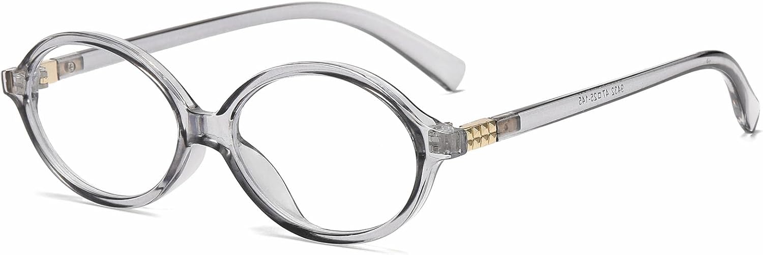 Breaksun Fashion Oval Glasses for Women Men Retro Round Tortoise Frame Blue Light Glasses Nerd Eyeglasses