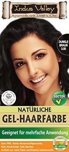Indus Valley Natural Gel Hair Dye Dark Brown