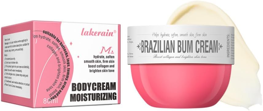 Bum Bum Cream, Moisturizing Body Cream Brighten Body Skin Repair, Smoothing Bum Cream, Lift, Firm, and Reduce Cellulite for a Beautiful Derriere, Long-lasting Fragrance Bum Bum Cream 80ML(#2)