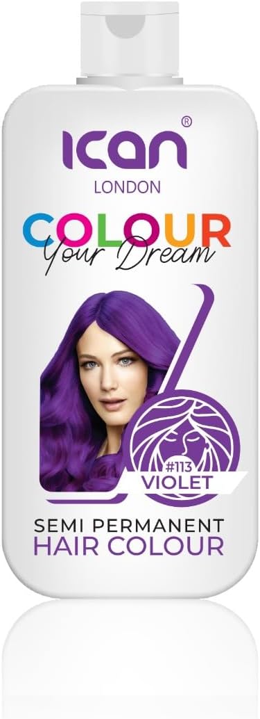 ican London Colour Your Dream Semi Permanent Hair Color 100ml (113-VIOLET)