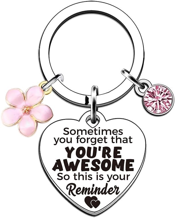 Gifts for Women Girlfriend Wife Her - Ladies Keyring for Friendship Female Best Friend GF, Stocking Fillers for Women, Christmas Gifts for Her, Xmas Secret Santa Thank You Gift for Colleagues