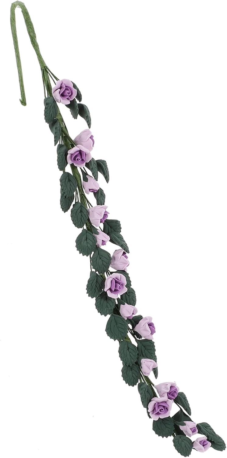 DECHOUS Miniature Flower Vine Artificial Rose Garland for Decorative Architecture Landscape Model Micro Landscaping Diy Projects and Mini House Supplies