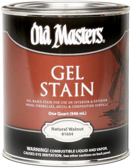 Old Masters 182303 81604 Gel Stain Natural Walnut Oil-Based