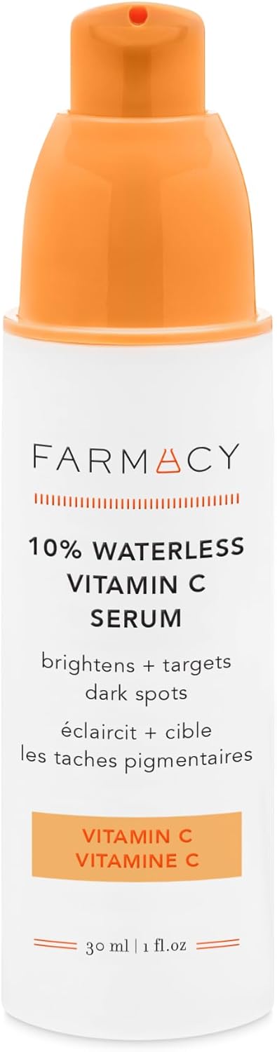 Farmacy 10% Vitamin C Serum for Face - Waterless - Dark Spot Remover for Face - Antioxidant with Ferulic Acid (30 ml)