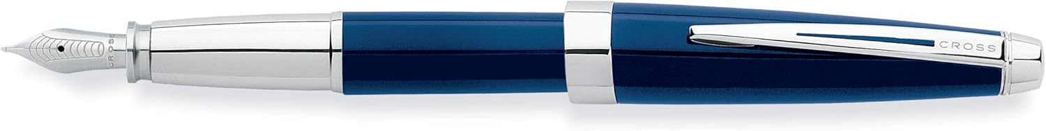 Cross Aventura Starry Blue Fountain Pen with Medium Nib (AT0156-2MS)