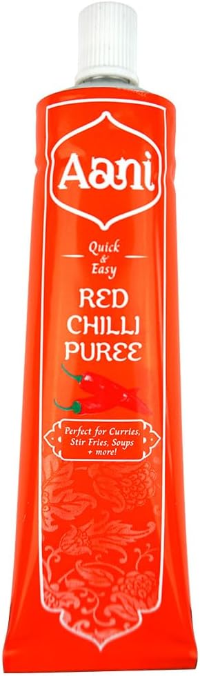 Aani Red Chilli Puree, 110g (Pack of 1) | Perfect for Cooking, Marinades and Seasoning | Made from Fresh Red Chilli