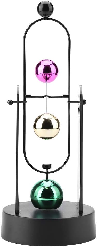 Perpetual Motion Modelly Decor, Electronic Shake Wiggle Device Perpetual Motion Swinging Kinetic Art Craft Desk Decoration Magnetic Decompression Frame Swing Balance Balls Ornament Gift