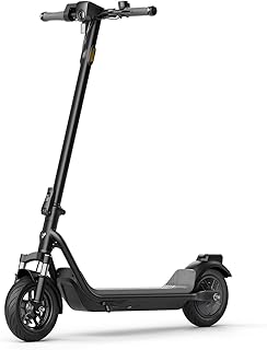 NIU 100F Electric Scooter for Adults with Turn Signals - 600W Max Power, 18 Miles Range, Foldable Handlebars, 9.5 Inch Tires, Dual Brakes, Portable Commuting E-Scooter, UL Certified