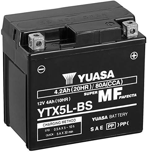 Yuasa YTX5L-BS MF Motorcycle Battery