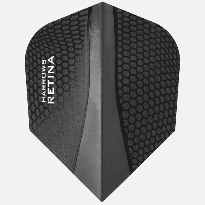 Harrows Retina | Set of 5 Premium Extra Strong 100 Micron Dart Flights in Standard Shape (15 Flights)