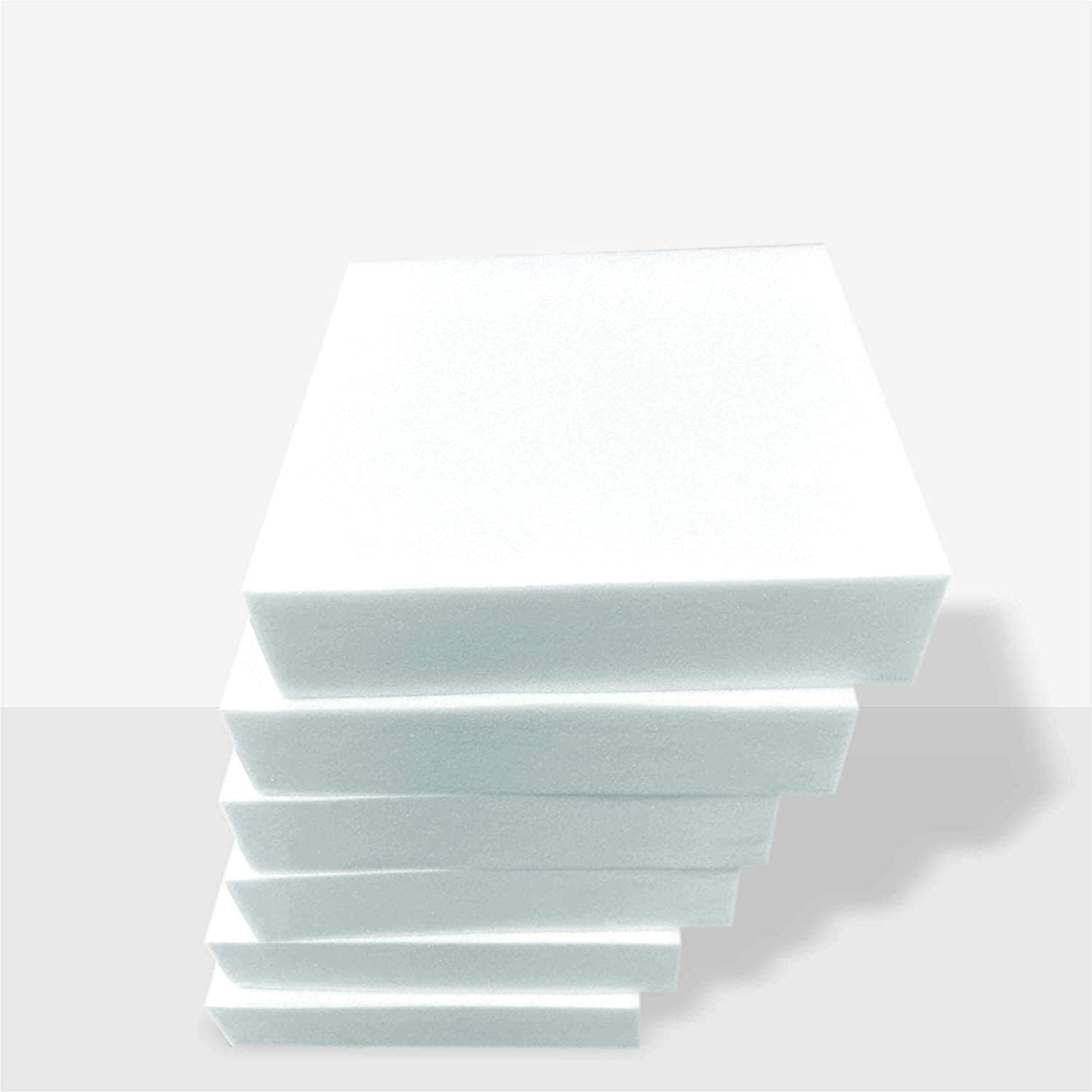 Adam Icon High Density White Firm Foam Upholstery Cushions for All type of Foam Cushioning Bench Stool window seat pads sofa Replacement Pet Bed dinning floor mat wheel chair (30" x 30" x 5")