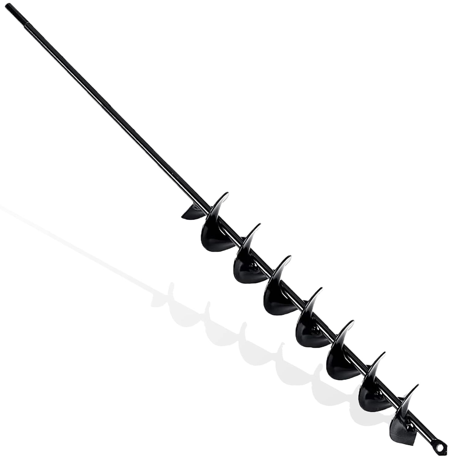 5x80cm Auger Drill Bit for Planting Garden Auger Spiral Drill Bit Bulb Planter Auger Post Hole Digger Garden Spiral Hole Drill Planter Soil Auger Planting Auger for Hex Driver Drill Solid Shaft