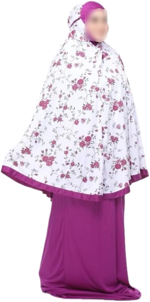 SHANZA DEPARTMENTAL'S Islamic Modest women wearing, Prayer Dress Set, Hijab, Cotton & Satin Scarves, shawls & Printed Scarves Elegant & Breathable (Multi-Colors/Sizes)