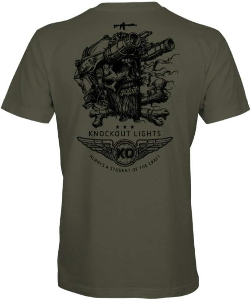 Howitzer Style Men's T-Shirt Chris Kyle Spirt Military Grunt MFG, Black, Medium