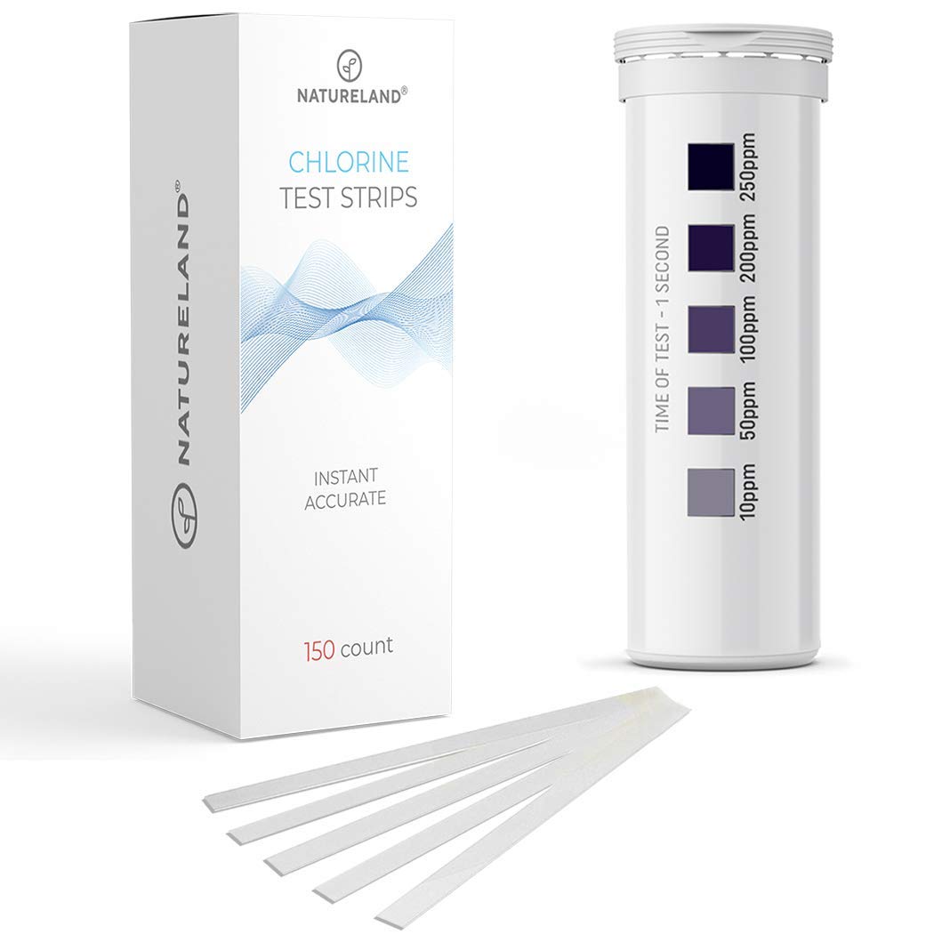 Restaurant Chlorine Test Strips 10-250 ppm, 1 Second Result, 150 Count