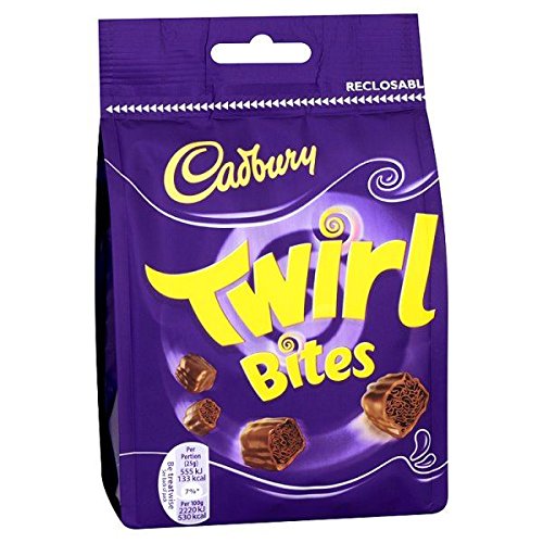Cadbury Twirl Bites Chocolate 10 x 109g Bags (Bulk Buy)