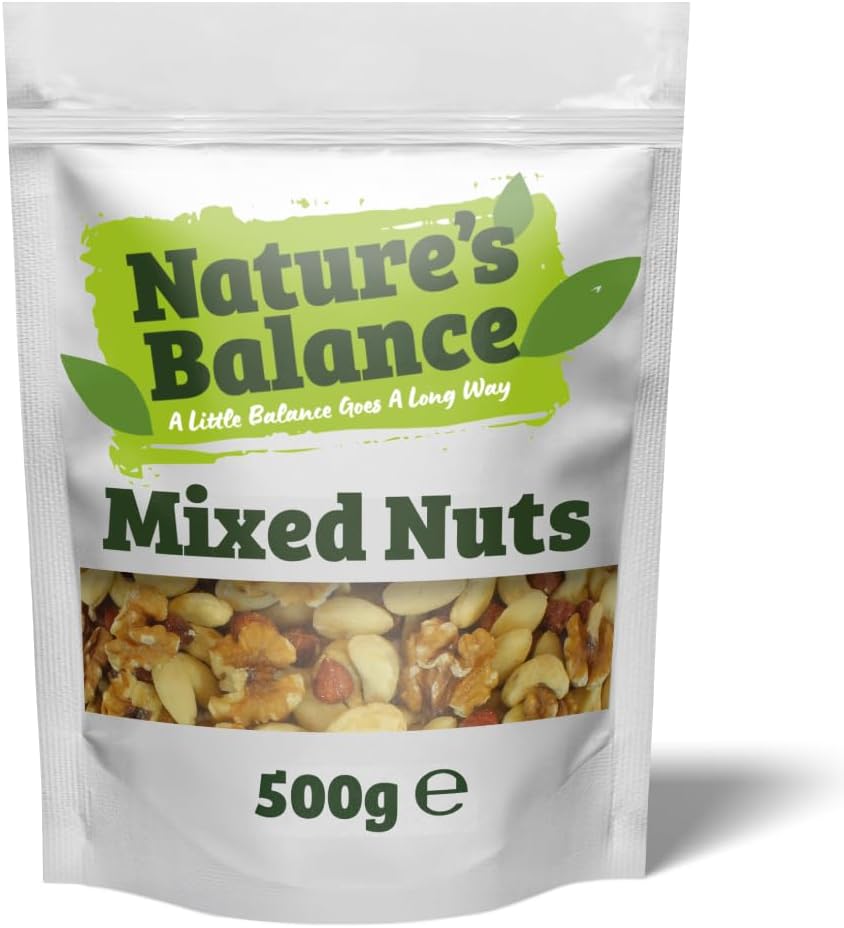 Natures Balance Mixed Nuts Walnuts Cashews Almonds Hazelnuts 500g