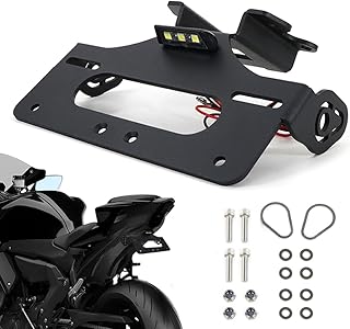 Xitomer Tail Tidy Fit for MT-07 FZ-07 2021-2025 YZF-R7 Fender Eliminator Bracket with LED License Plate Light for OEM &Aftermarket Turn Signal