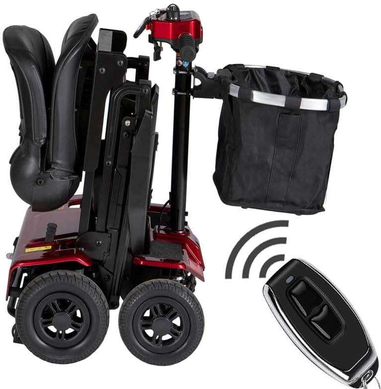 Falcon Auto Folding Mobility Scooter with Remote Control and Lithium Battery - Green Power (10 Miles - Lithium Battery)