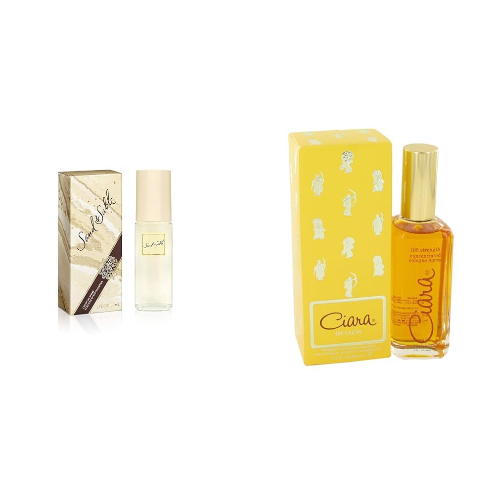 SAND & SABLE Cologne Spray, Vegan Formula, Perfume, Irresistible Sweet Flower Notes, 2oz & sinocare Ciara (100%) Eau De Cologne Spray For Women, 2.3 Ounce