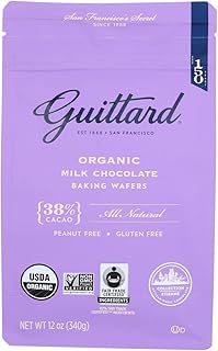 Guittard, Baking Wafer Milk Chocolate 38% Organic, 12 Ounce