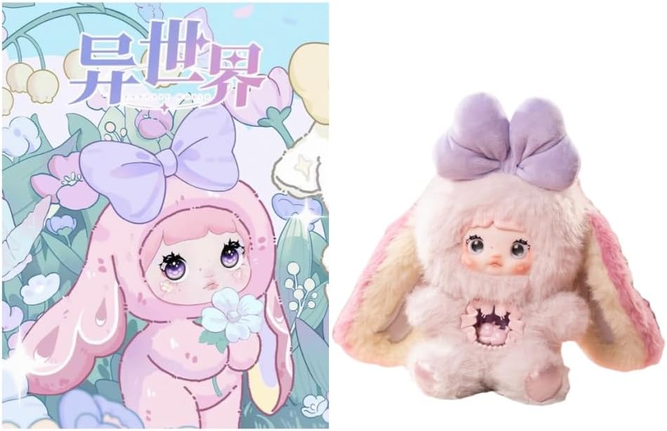 Nommi Blind Box V6 Fantasy World Series Sheep Plush Keychain Pendant Kawaii Nommi Plushie Vinyl Figure Mystery Box Cute Xmas Gift (1 Pack Random)