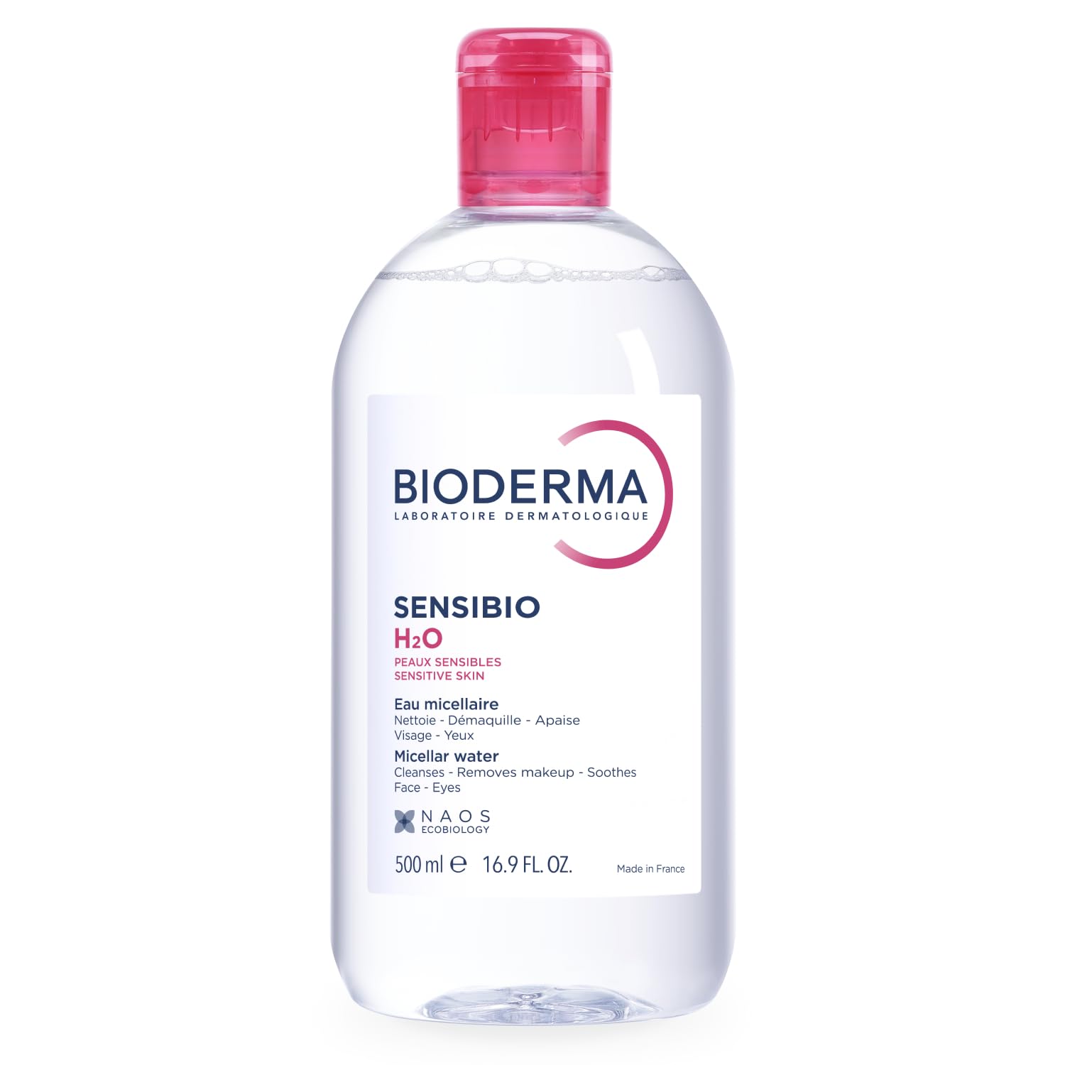 Bioderma - Sensibio - H2O Micellar Water - Makeup Remover Cleanser - Face Cleanser for Sensitive Skin