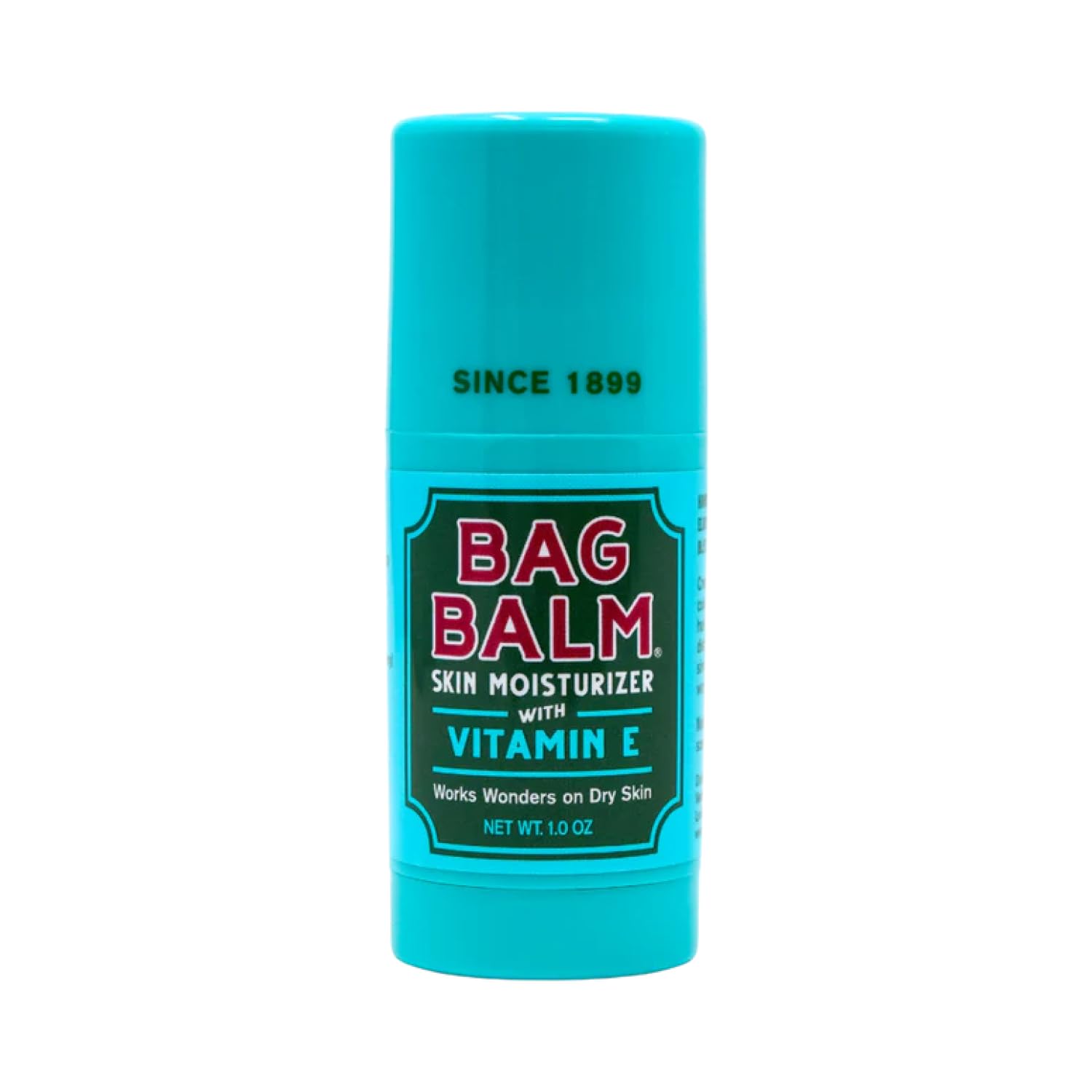 Bag Balm Original Skin Moisturizer Stick with Vitamin E - Hydrating & Soothing Balm for Dry Skin, Chapped Lips & Cracked Hands - Made in the USA - Paraben-Free & Cruelty-Free Twist-Up Skin Care 1oz