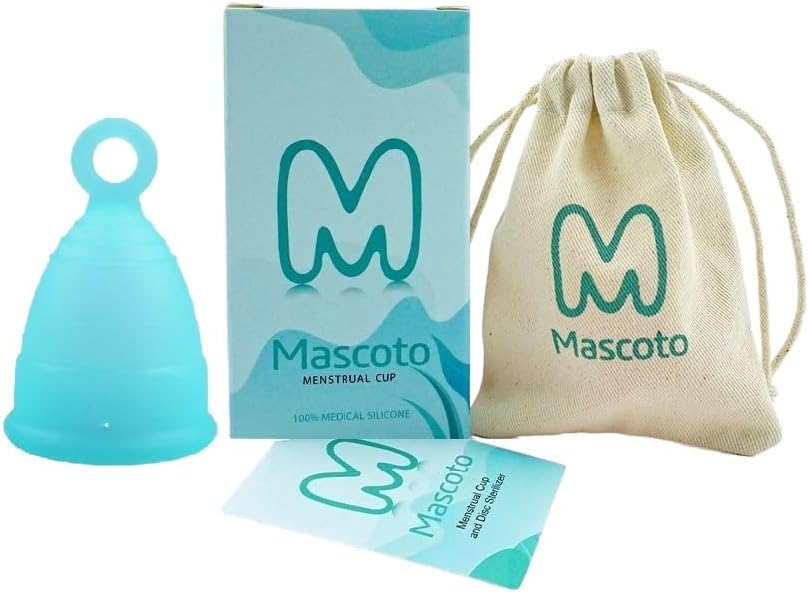 TM New Ultra Comfortable Menstrual Cup with Ring, Made from Medical-Grade Silicone, BPA Free, Reusable, Tampon and Pad Alternative (XS)