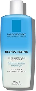 La Roche-Posay Respectissime Waterproof Eye Makeup Remover, Won't Irritate Sensitive Skin-Fragrance Free, 4.2 Fl Oz (Pack of 1)