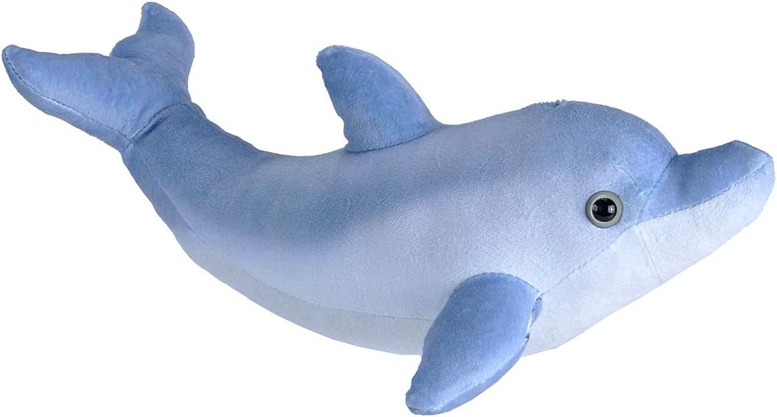Wild Republic Bottlenose Dolphin Plush, Stuffed Animal, Plush Toy, Gifts for Kids, Living Ocean, 12 Inches, Small
