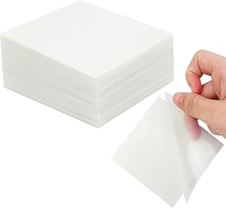 Transparent Sticky Notes, Clear Sticky Notes, 3’’ x 3’’ Translucent Sticky Notes, Waterproof See Through, 300 Sheets