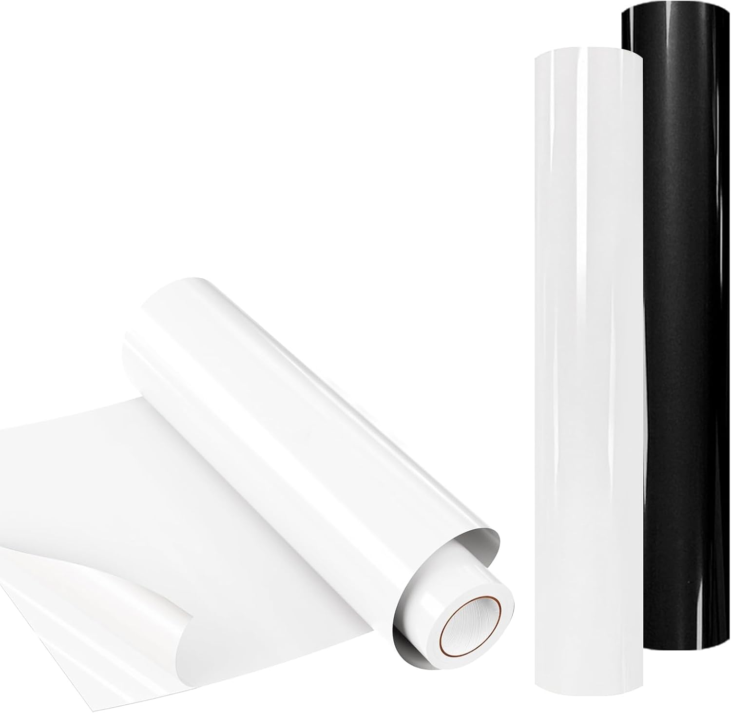 2 Rolls Heat Transfer Vinyl 30.5cm*100cm, Iron On Vinyl, Vinyl Wrap, Iron On Transfers for T Shirts, Plotter Film Textile, Htv Vinyl Roll for DIY Clothing, Logos, Hats, Fabric