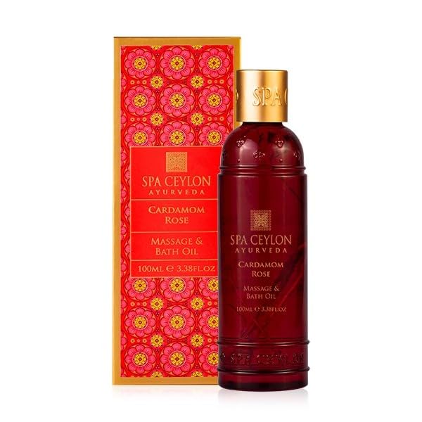 SPA CEYLON Massage and Bath Oil (Cardamom, Rose)