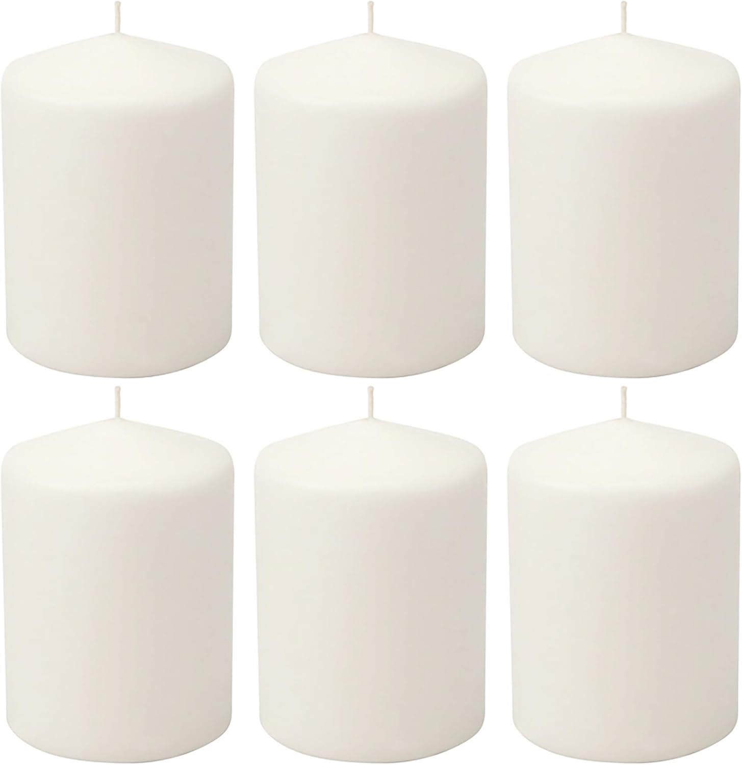 Stonebriar 35 Hour Long Burning Unscented Pillar Candles, 3x4, White